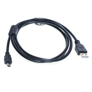 Cablu USB-A tata la Mini USB tata, lungime 1.5m, negru, cu filtru de protectie integrat