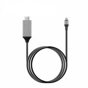 Cablu USB Type-C 3.1 la HDMI 2.0, rezolutie 4K, lungime 2 metri, mufe cu carcasa metalica din aluminiu
