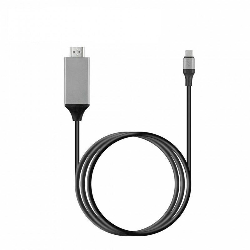 Cablu USB Type-C 3.1 la HDMI 2.0, rezolutie 4K, lungime 2 metri, mufe cu carcasa metalica din aluminiu