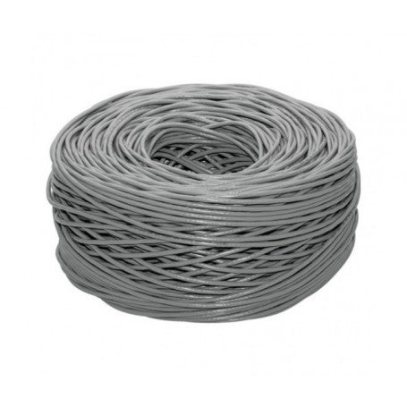 Cablu UTP CAT5 rola 305m, fire CCS 8x0.5mm, invelis PVC gri, pentru retea si supraveghere