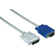 Cablu DVI 24+5 la VGA 1.5m, conector alb DVI si conector albastru VGA, transfer semnal analogic