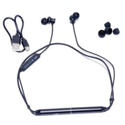 Casti wireless sport magnetice Bluetooth 5.0, IPX4, autonomie 15 ore, cu cablu USB si dopuri silicon incluse