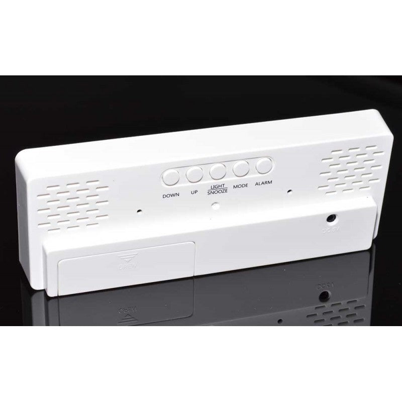 Ceas digital cu alarma, butoane Down Up Snooze Mode Alarm si port DC 5V pe spate