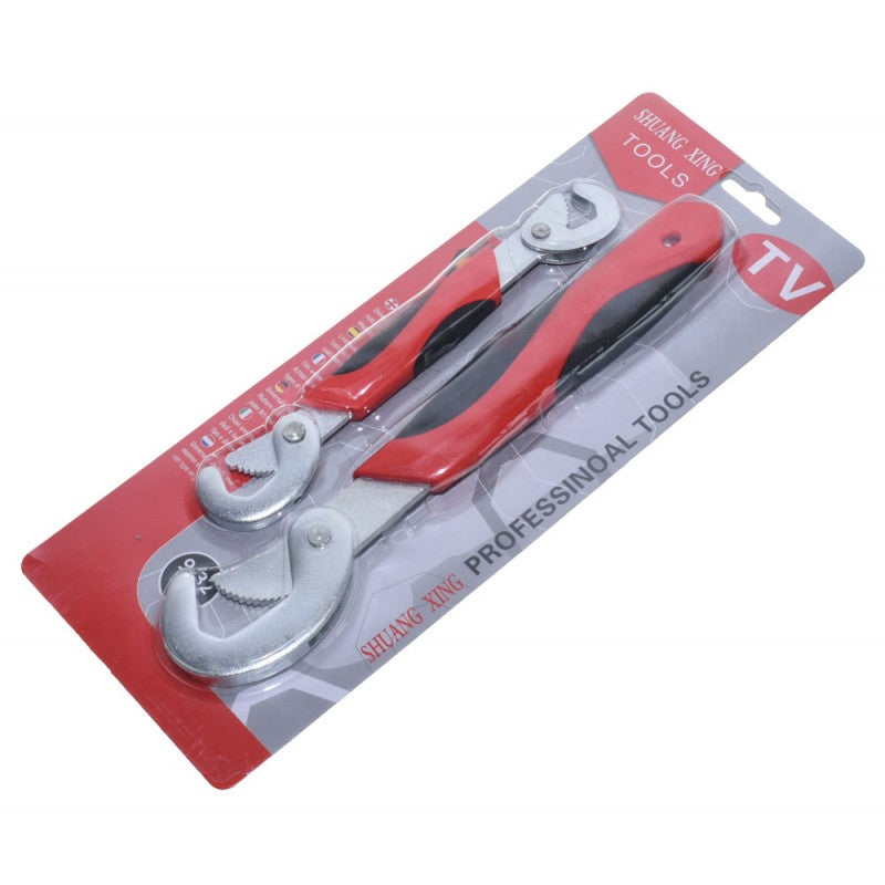 Set 2 chei universale reglabile 9-32mm ambalate, prezentare in blister pentru instalatii sanitare