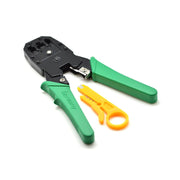 Cleste sertizat conectori RJ45 8P-8C, 6P-4C, 4P-4C, cu unealta dezizolare galbena inclusa