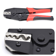 Cleste sertizat papuci electrici 0.5-10mm², maner ergonomic antiderapant, mecanism clichet, otel calit