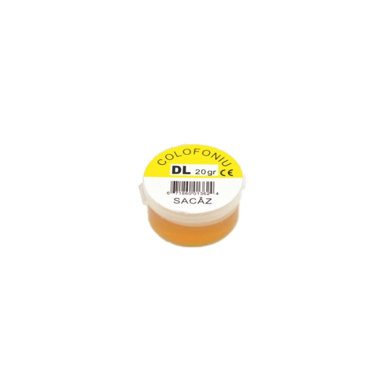 Colofoniu sacaz 20g in borcan compact, decapant pentru lipituri electronice si instalatii electrice