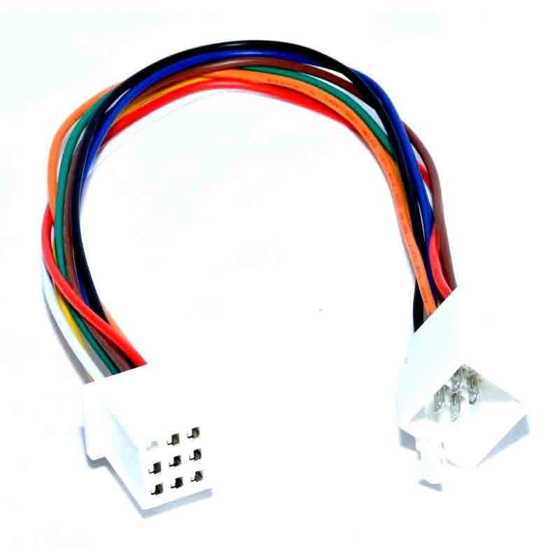 Conector auto cu 8 fire colorate 30 cm, mufa mama si tata, compatibil instalatii audio si module electronice