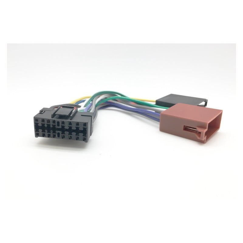 Conector auto ISO JVC 16 pini, mufa plug-and-play pentru instalare rapida sistem audio in masina