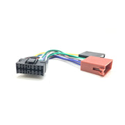 Cablu adaptor ISO 16 pini pentru autoradio, lungime 20 cm, conectori multicolori pentru instalare audio auto