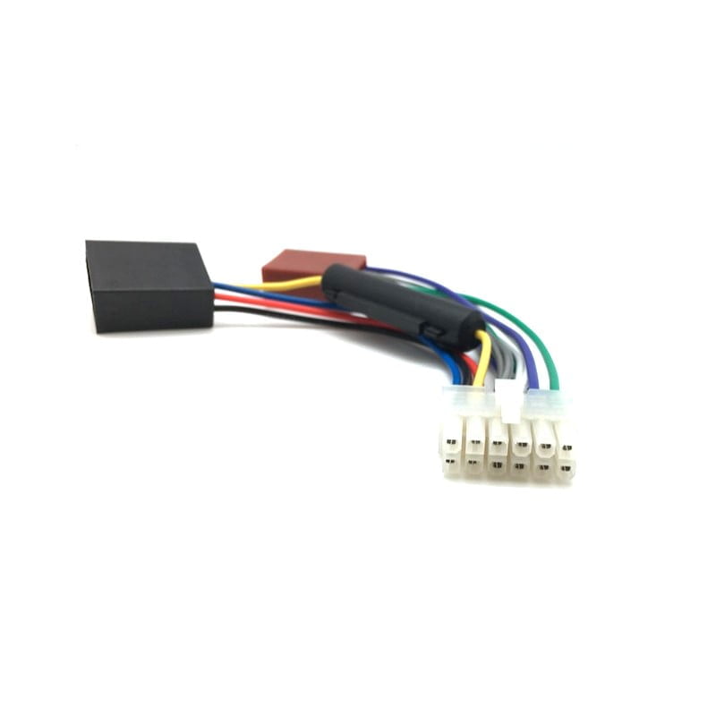 Adaptor mufa ISO universala 12P cu fire multicolore si conector auto plug-and-play pentru sisteme audio aftermarket