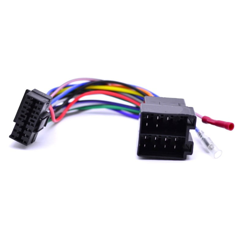 Adaptor ISO pentru sistem audio auto 16 pini, compatibil Volkswagen si Audi, cablaj colorat 20 cm