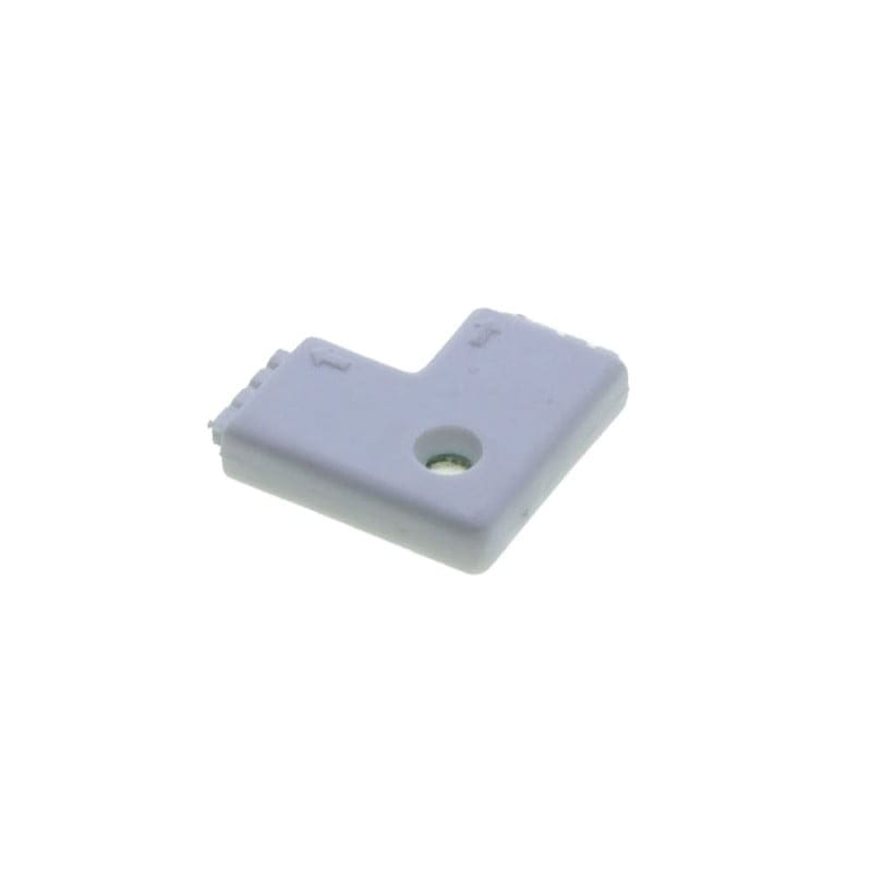 Conector banda LED RGB 4 pini, vedere din spate cu detaliu orificiu fixare surub