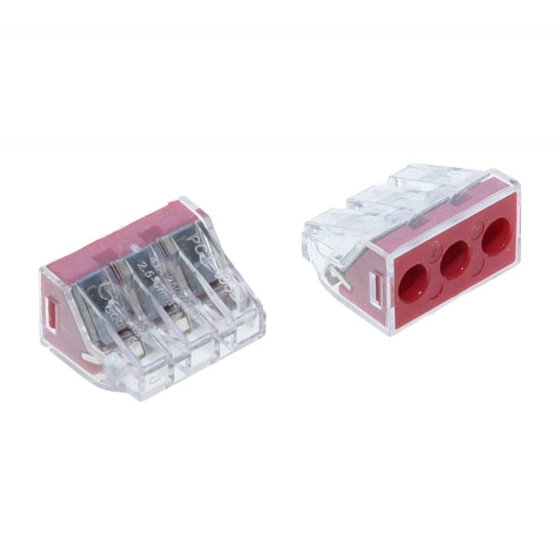 Conector doza rapid 3 poli, 41A, 400V, carcasa transparenta, pentru fire 2.5-6mm