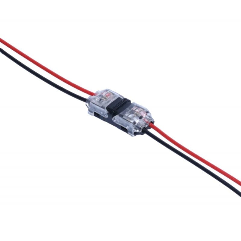 Conector H2 montat pe fire rosii si negre, racord stabil 300V 10A pentru instalatii LED
