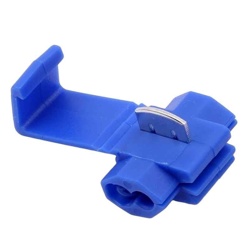 Conector rapid inadire cablu electric albastru, compatibil 0.35-2.5mm, montaj fara unelte, set 100 bucati