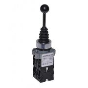 Joystick industrial 4 directii cu revenire, montaj 22mm, metalic, 3A, contacte NO-NO