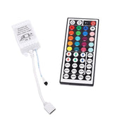 Controller RGB cu telecomanda IR 44 taste, 12V DC, curent iesire 6A, compatibil benzi LED RGB 4 pini