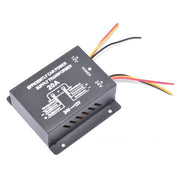 Convertor tensiune auto 24V-12V, 20A, 240W, carcasa metalica neagra cu fire de conectare colorate