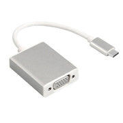 Convertor USB 3.1 Type-C la VGA, FullHD 1080p, carcasa aluminiu, plug-and-play, pentru laptop si telefon