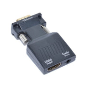 Convertor VGA la HDMI cu audio jack 3.5mm, semnal 1080P Full HD, compact si usor de conectat