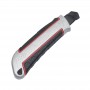Cutter cu lama 18mm, vedere laterala compacta cu detaliu maner aluminiu