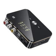 Convertor audio Bluetooth 5.0 NFC dual mode RX/TX, intrari RCA, Optical, Coaxial, AUX, display LED