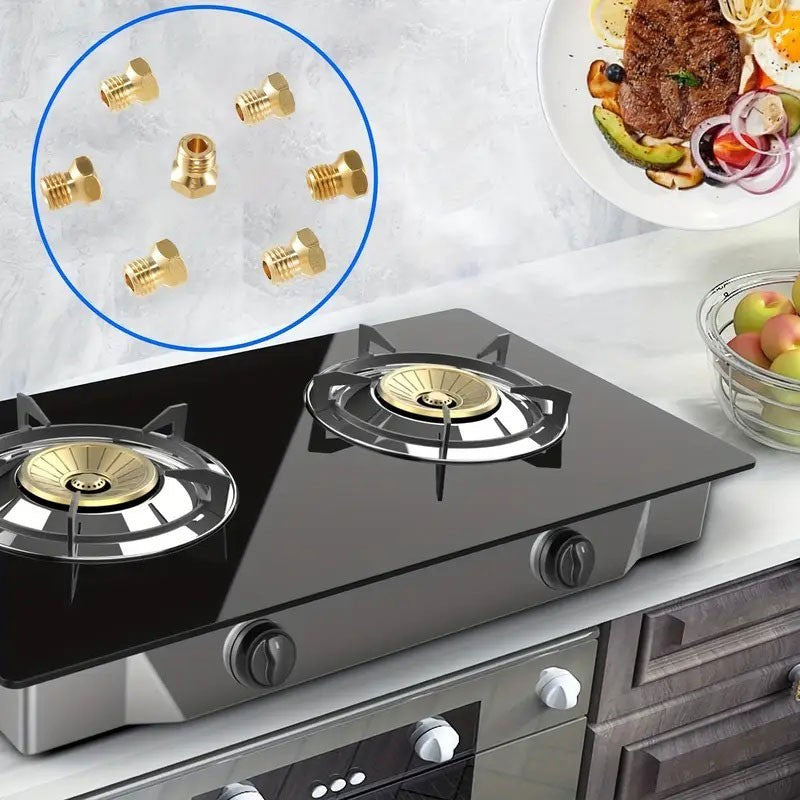 Set duze aragaz alama filet M6 pas rar, compatibile plita gaz pe sticla cu 2 arzatoare