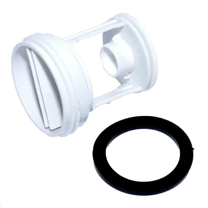 Filtru pompa masina de spalat cu garnitura cauciuc inclusa, compatibil Ariston, Regal, Vestel