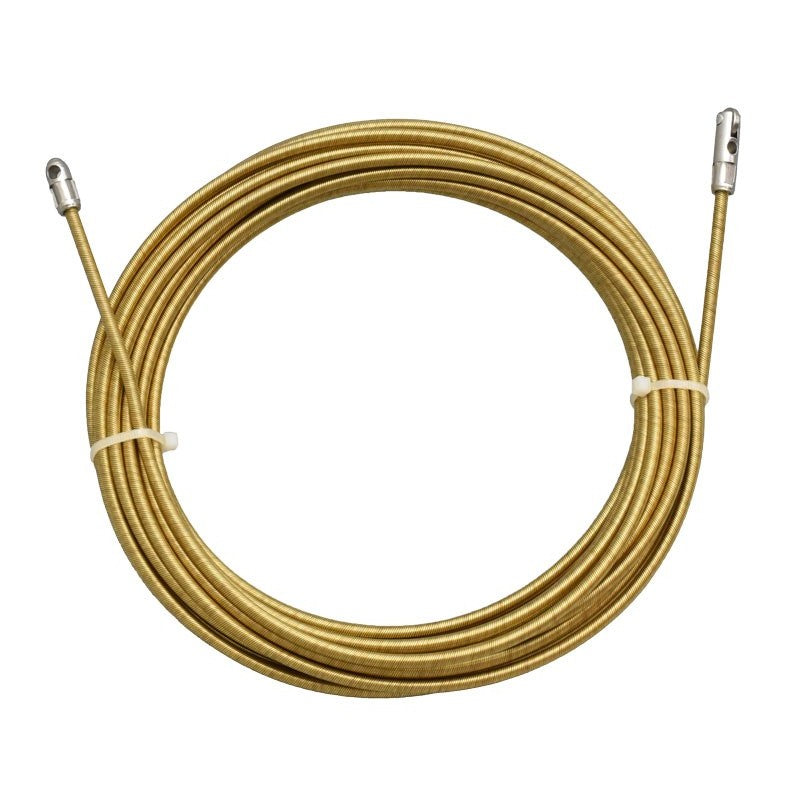 Cablu de tragere metalic 10M, 4mm grosime, infasurat in colac cu capete de ghidaj din metal