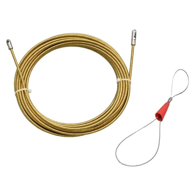 Set complet fir metalic de tragere 20m cu accesoriu de prindere sarma pentru fixarea cablului electric