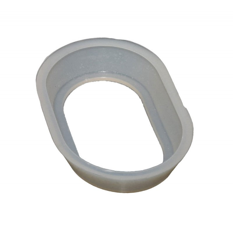 Garnitura ovala silicon boiler, profil interior semi-transparent cu margini drepte