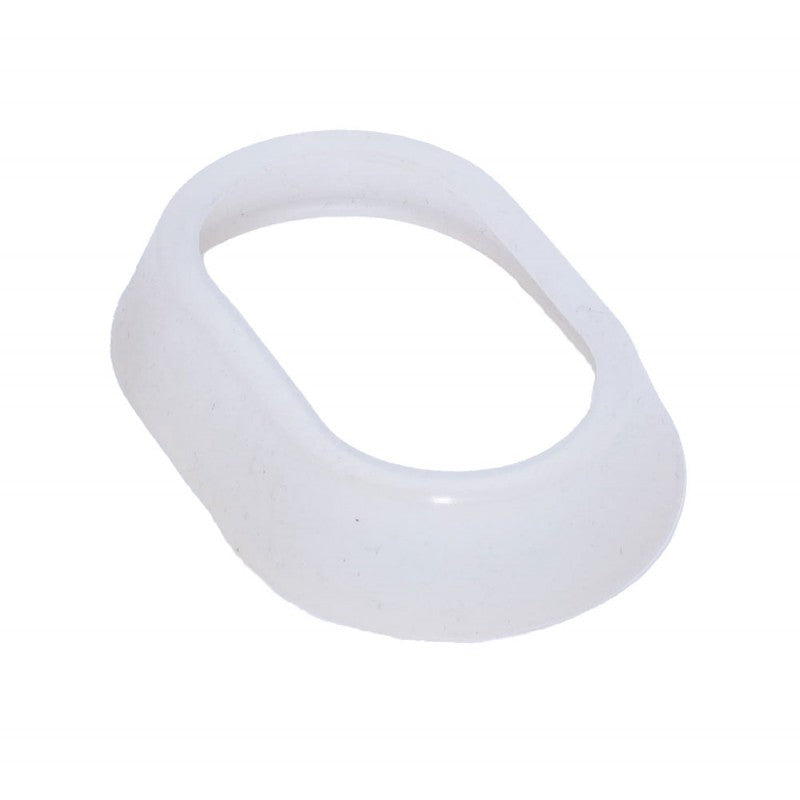 Garnitura ovala din silicon pentru boiler, compatibila cu rezistente de 1200W si 1500W, culoare alba