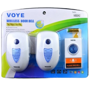 Sonerie wireless dubla 220V, raza 150m, 38 melodii, cu 2 receptoare si buton exterior cu baterie inclusa