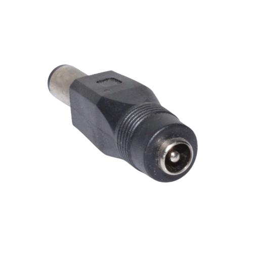 Adaptor DC mama-tata 2,1mm la 5x7,4mm, profil lateral, contacte metalice durabile