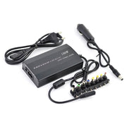 Alimentator universal laptop 100W, intrare AC 110-240V si DC 12V, 8 conectori interschimbabili inclusi, cablu auto