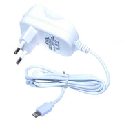 Incarcator retea 220V cu mufa Lightning 2.1A, cablu 1m integrat, compatibil prize EU, alb