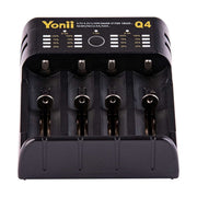 Incarcator universal 4 canale Li-Ion 3.7V-4.2V, curent selectabil 0.5A-2A, compatibil 18650 21700 AA AAA