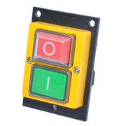 Intrerupator pe placa 220V 15A IP55, butoane ON/OFF verde si rosu, montaj panou industrial