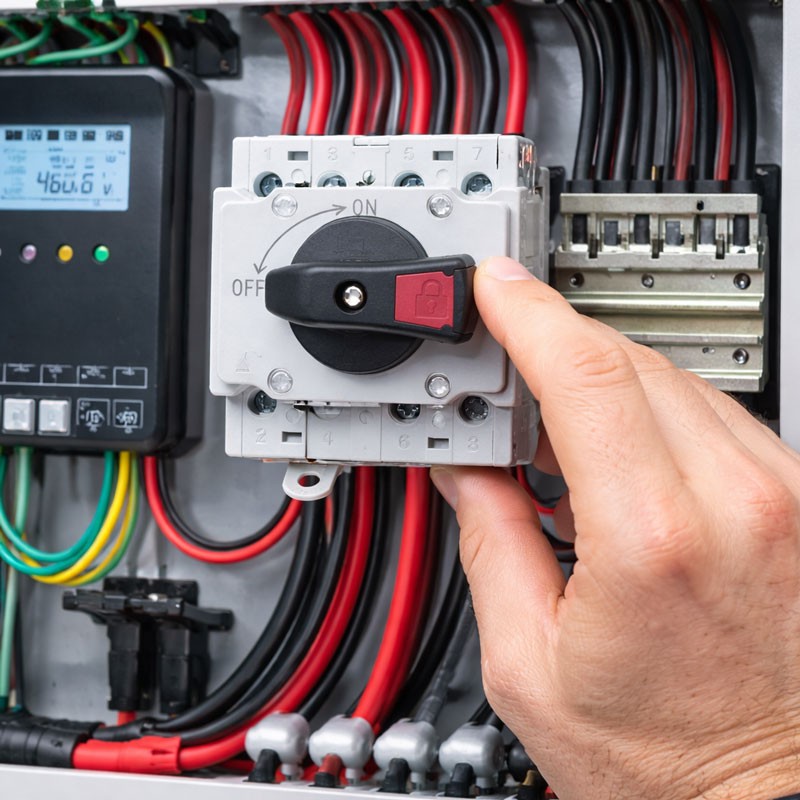 Intrerupator DC Fotovoltaic 4 Poli 1500V 32A PV Switch Disconnector