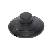 Intrerupator de picior ON/OFF negru, 3A 250V, carcasa rotunda din plastic ABS, montaj pe cablu