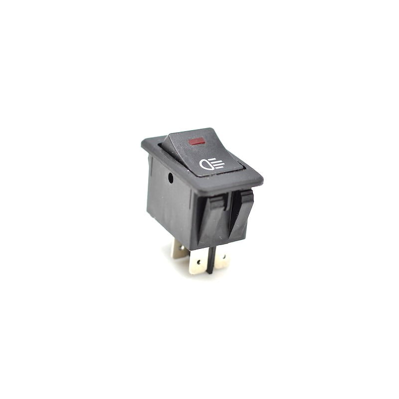 Intrerupator auto ON/OFF cu LED rosu, 4 contacte, 12V DC, pentru faruri suplimentare si proiectoare