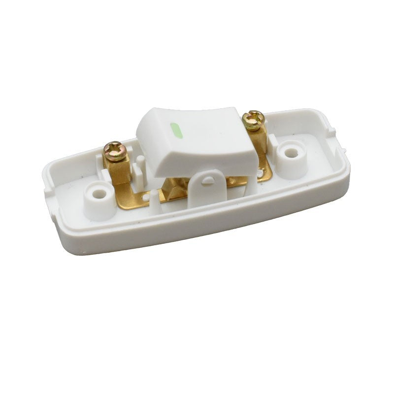 Intrerupator pe fir deschis, contacte din alama si borne cu suruburi vizibile, 10A 250V