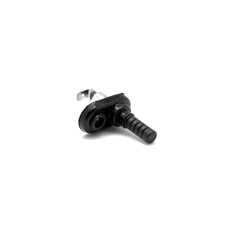 Intrerupator push auto 12V 5A pentru usa sau capota, constructie compacta din plastic rezistent, montaj mecanic