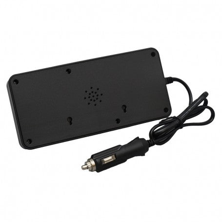Invertor auto 150W, vedere spate cu grila ventilatie si cablu mufa bricheta 12/24V DC
