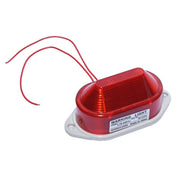 Lampa de avertizare LED rosie 3W 220V AC, montaj cu suruburi, carcasa ABS, cablu pre-montat