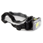 Lanterna de cap COB 5W, 500 lumeni, raza 30m, cu banda reglabila elastica si modul lumina rosie