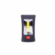 Lanterna de lucru COB LED cu magnet si agatatoare, buton ON/OFF rosu, corp negru din ABS rezistent