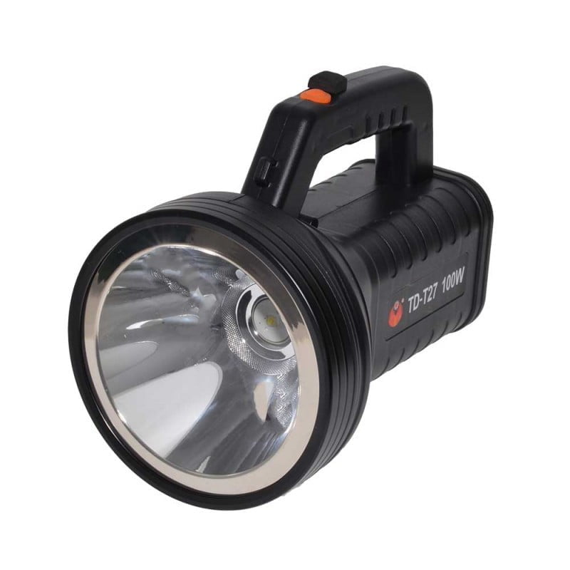 Lanterna profesionala LED 100W reincarcabila, acumulator 6000mAh, oglinda 125mm, maner ergonomic
