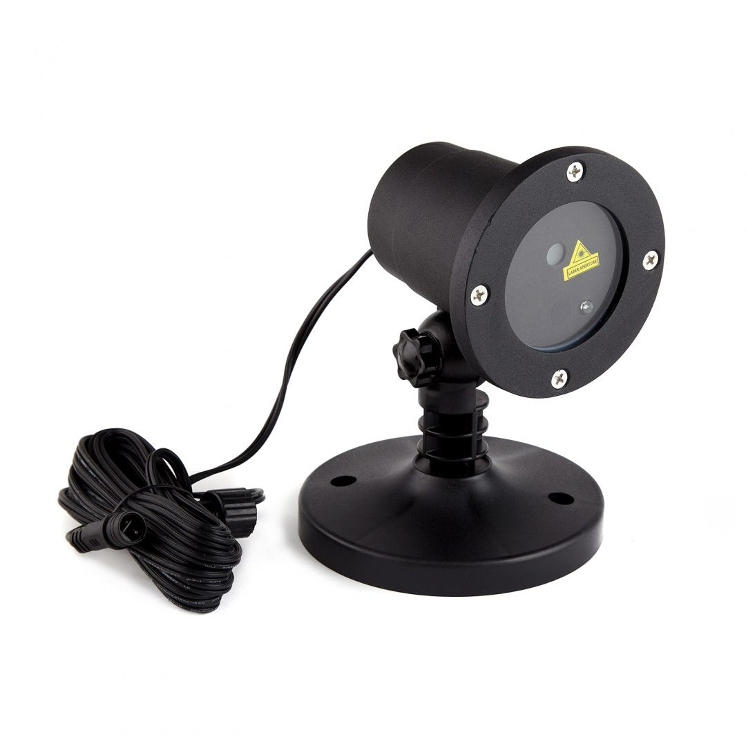 Proiector laser ornamental cu suport articulat si cablu de alimentare, montaj exterior IP65